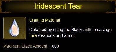Iridescent Tear database details.